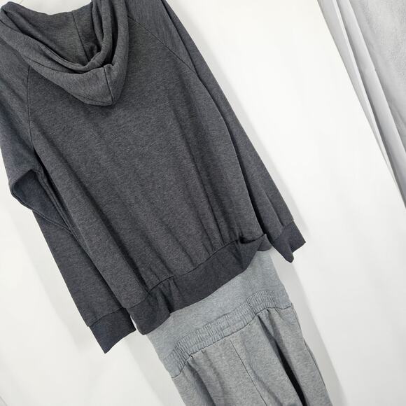 Tuxy One Piece Jumpsuit Mens Gray Hoodie Sweatpants Loungewear Casual Cozy Sz M - Picture 4 of 6